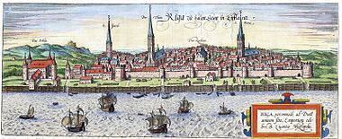 Panorama of Riga, 1572