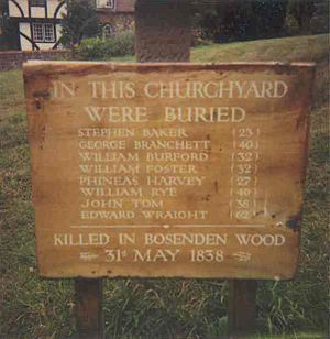 Plaque in Hernhill Churchyard