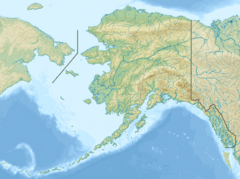 Map showing the location of Matanuska Glacier