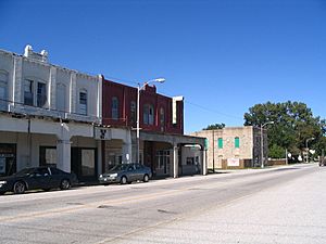 View of Route 66 in downtown Afton, Oklahoma