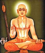 13th century portrait of Jagadguru Shri Madhvacharya in Udupi