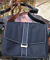 Black Microfiber Handbag