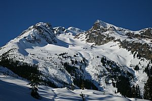 Cayoosh Mountain winter scene