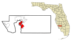 Location in Charlotte County and the state of Florida