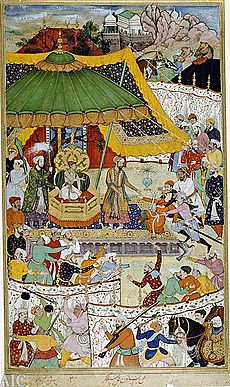 Court of Akbar from Akbarnama