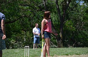 Cricketers on Springbank Island