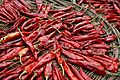 Drying Korean chillies