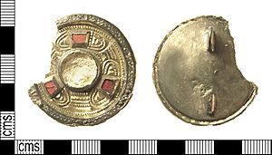 Early-Medieval (Anglo-Saxon) Kentish Keystone Brooch. Treasure case no. 2010 T524 (FindID 406067)