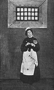 Emmeline Pankhurst in prison