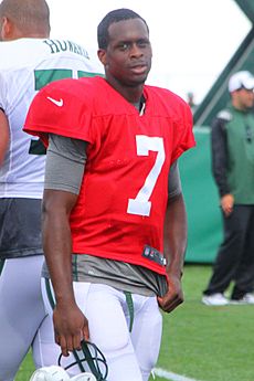 Geno Smith at Jets training camp