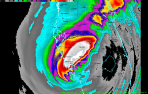 Hurricane Ian 6-hour rainfall totals