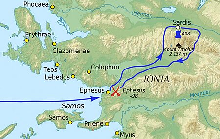 Ionian Revolt Sardis campaign