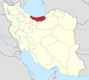 Location of Mazandaran province in Iran