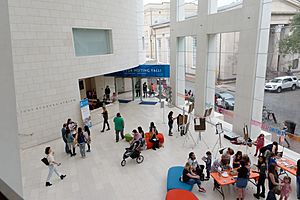 Jepson Center for the Arts lobby, Savannah, GA US