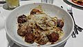 Macaroni Grill spaghetti with meatballs