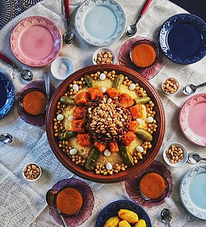 Moroccan cuscus, from Casablanca, September 2018