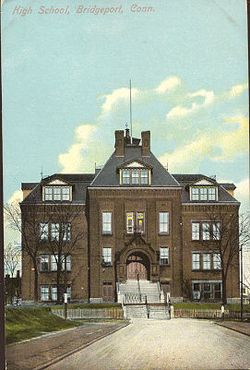 PostcardHighSchoolBridgeportCT1910