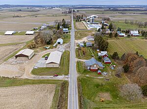 Sterling town hall area  On Wis 82