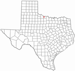 Location of Electra, Texas