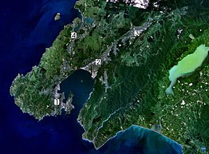 Wellington landsat labelled