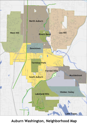 Auburn, WA Neighborhood Map