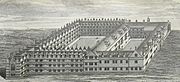 Engraving Jesus College 1740