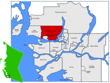 Location of District of North Vancouver in British Columbia