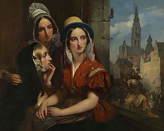 Gustaf Wappers (1803-74) - "Souvenir d'Anvers" - RCIN 406303 - Royal Collection