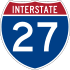 Interstate 27 marker