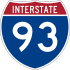 Interstate 93 marker