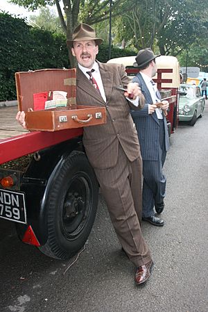 Man dressed as a spiv