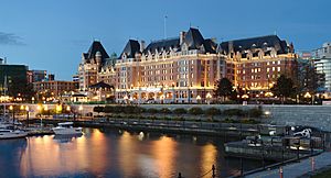 The Fairmont Empress, blue hour