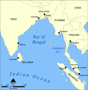 Bay of Bengal map