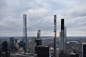 part of Billionaire's Row and Central Park (background)