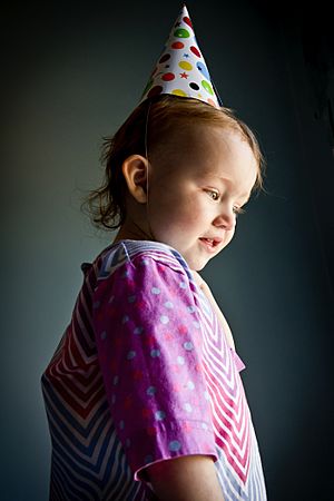 Birthday girl in hat