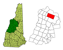 Location in Grafton County, New Hampshire