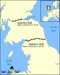 Hadrians Wall map