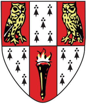 Hughes Hall heraldic shield