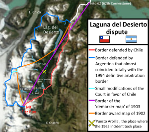 Laguna del Desierto dispute