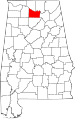 State map highlighting Morgan County