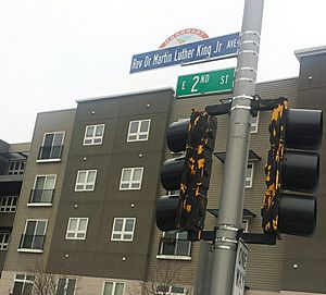 Martin Luther King Ave. street sign, Fond du Lac, WI