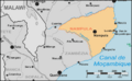 Moçambique Nampula map