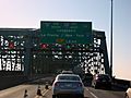 Lane control signals installed on the Montréal Old Champlain Bridge.