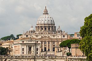 Saint Peter's Basilica facade, Rome, Italy