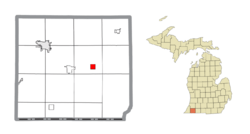 Location within Cass County