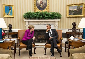 Angela Merkel Barack Obama 2015-02-09