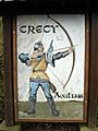 Crecy village sign