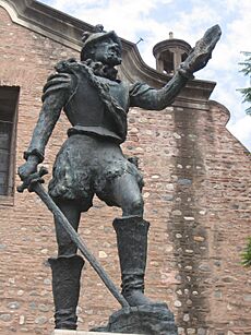 Estatua de Cabrera, detalle