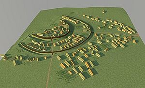 Fidvár Early Bronze Age settlement reconstruction, Unetice culture