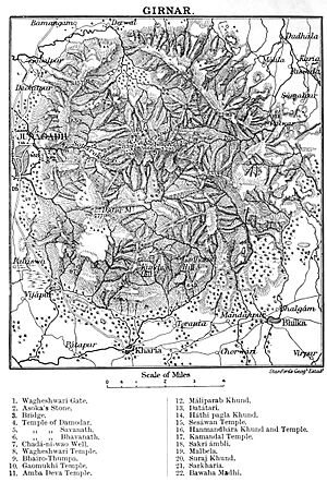 Junagadh Girnar Hill map